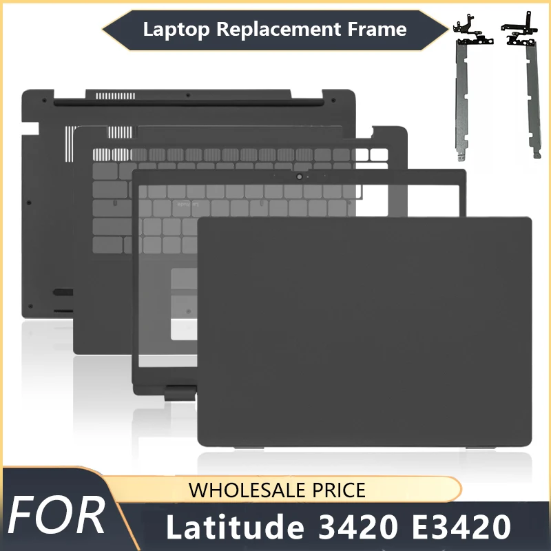 NEW For Dell Latitude 3420 E3420 Laptop Frames LCD Back Cover Front Bezel Palmrest Bottom Case  keyboard US Network card cover