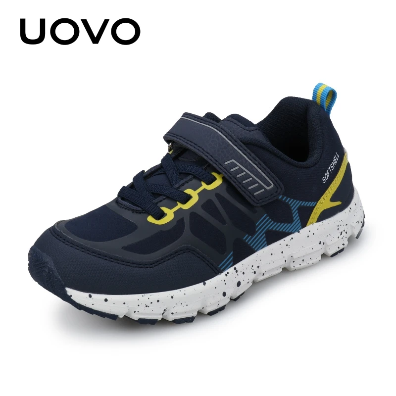 UOVO  Children\'s Fashion Sports Shoes Spring and Autumn Boys\' Running Leisure Breathable Outdoor Kids Sneak Lightweight Sneakers