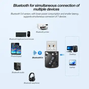 Adaptér AX900Mbps USB WiFi 6 pro PC, 2v1 Bluetooth 5.4 WiFi adaptér 2.4G/5G dvoupásmový 8 nejlepší prodej Bluetooth WiFi převodník - №6