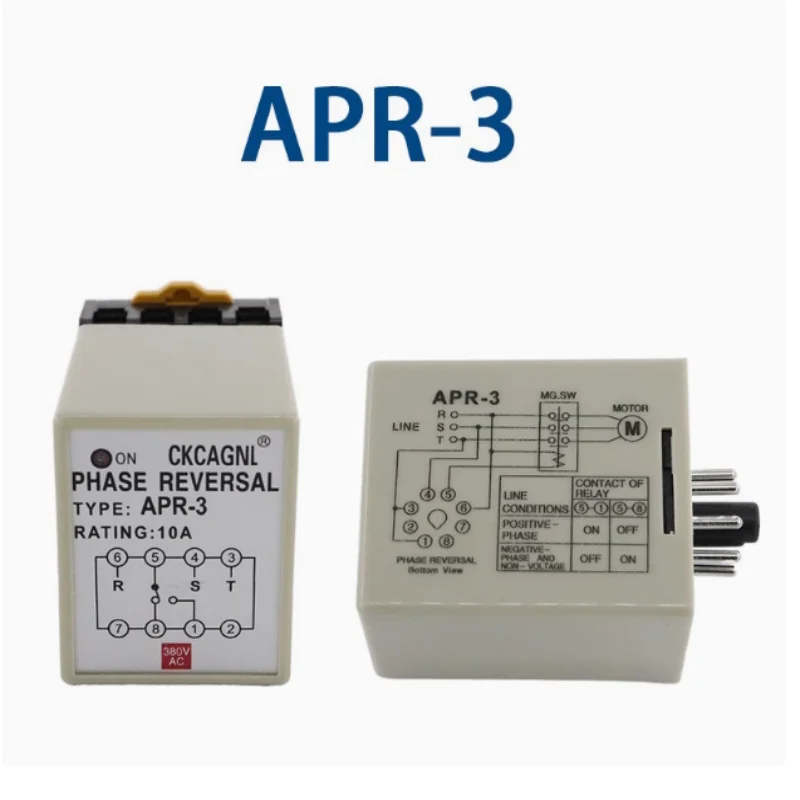 

APR-3 APR-4 Phase Reversal Controller Sequence Protector Three-Phase Relay Motor for Prevent Phase Loss Reverse 220V/380V