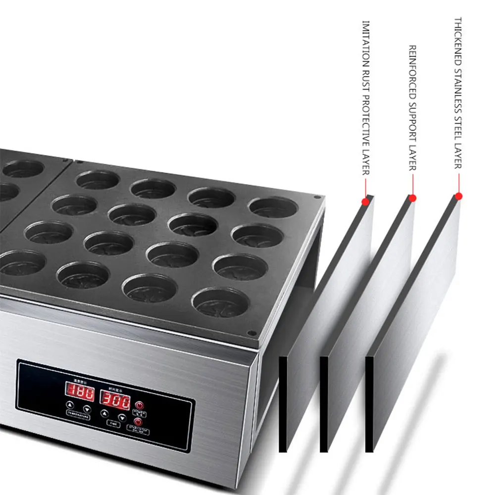 32-Hole Digitale Rode Bonen Dora Cake Baker Imagawayaki Maker Obanyaki Machine Taiwan Auto Wielvormige Rode Bonen cake Maker