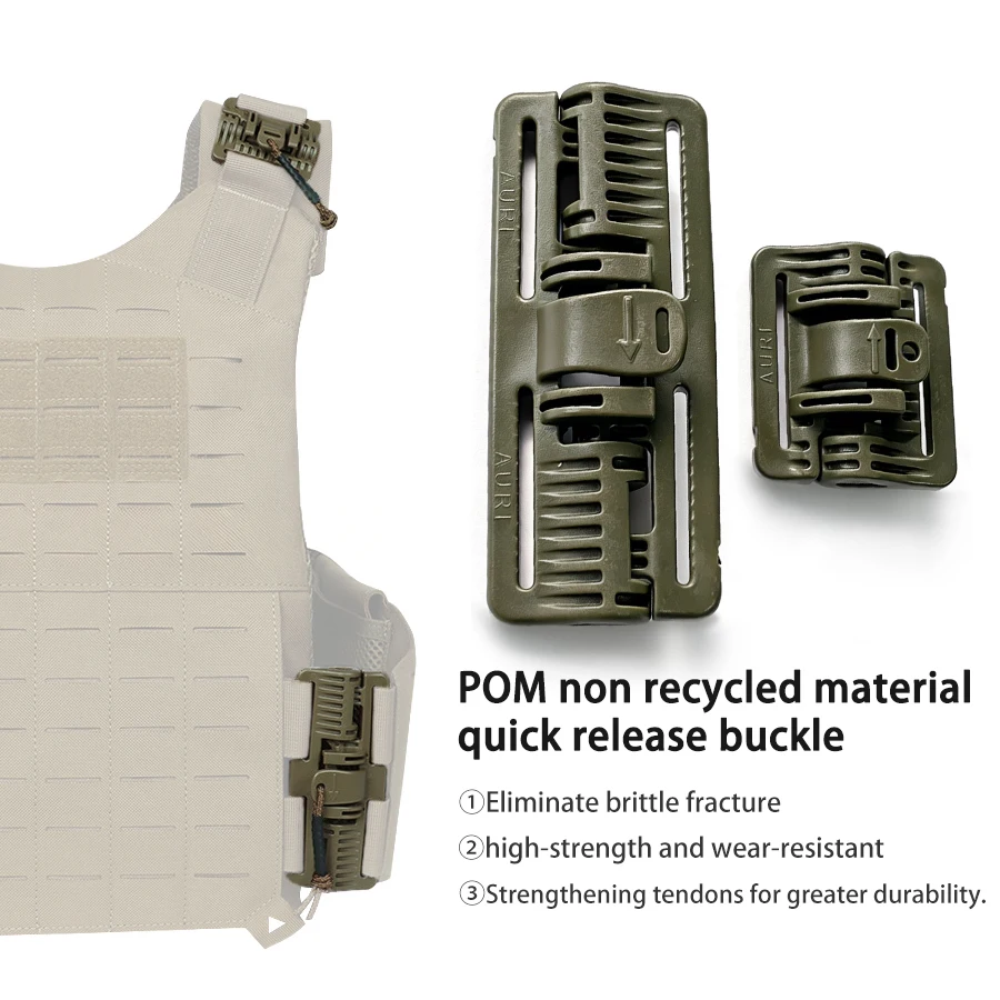 

Reinforced quick release buckle, vest webbing sliding buckle, outdoor durable POM material buckle