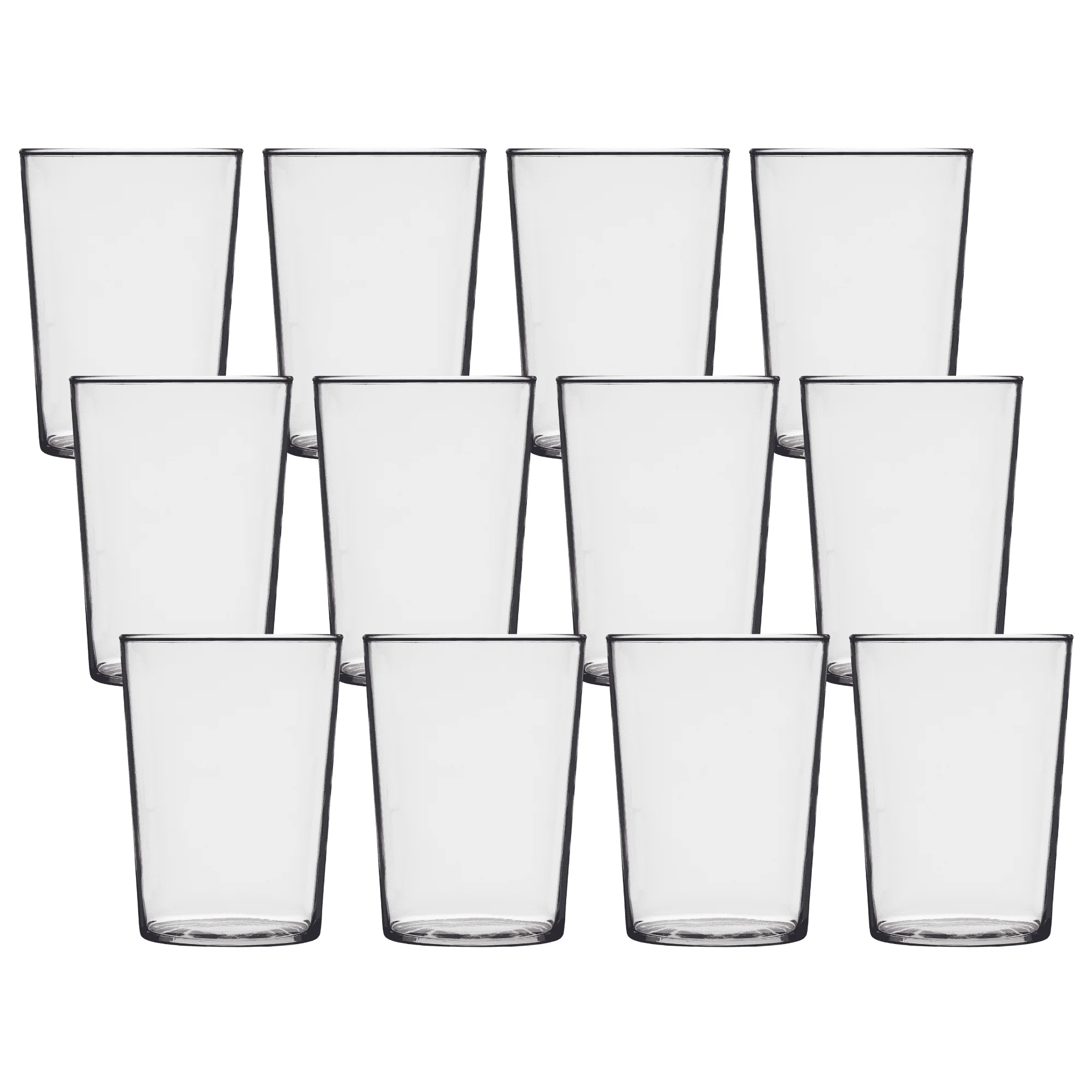 

Arabella Drinking Glass, 16 oz Clear Tumbler, Set of 12