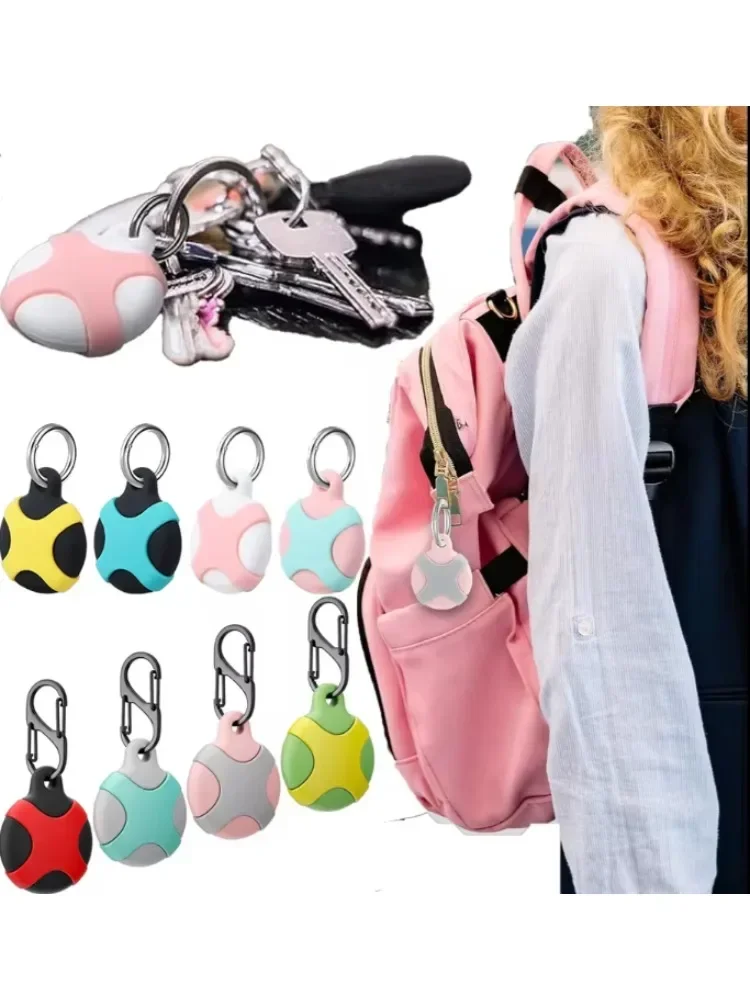 Waterproof AirTag Holder Keychain Ring- Anti-Scratch Accessories Protective Case Cover for Kids, Luggage, Wallet, and Dog Collar view 3