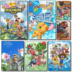 1PC Digimon Adventure Anime Poster Paper Print Home Living Room Bedroom Entrance Bar Restaurant Cafe Art Painting Decoration
