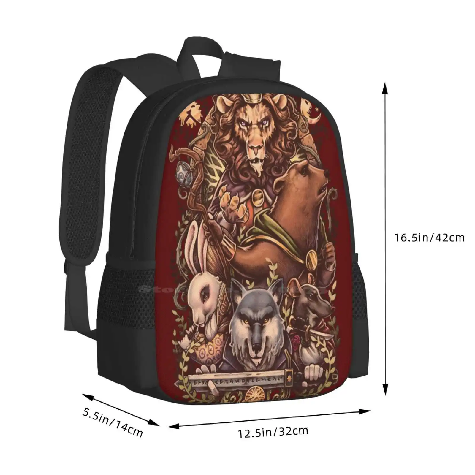 Armello-Battle For The Crown Hot Sale Backpack Fashion Bags Armello Heroes Dollmaker Contest Traditional Lion Rabbit Bunny