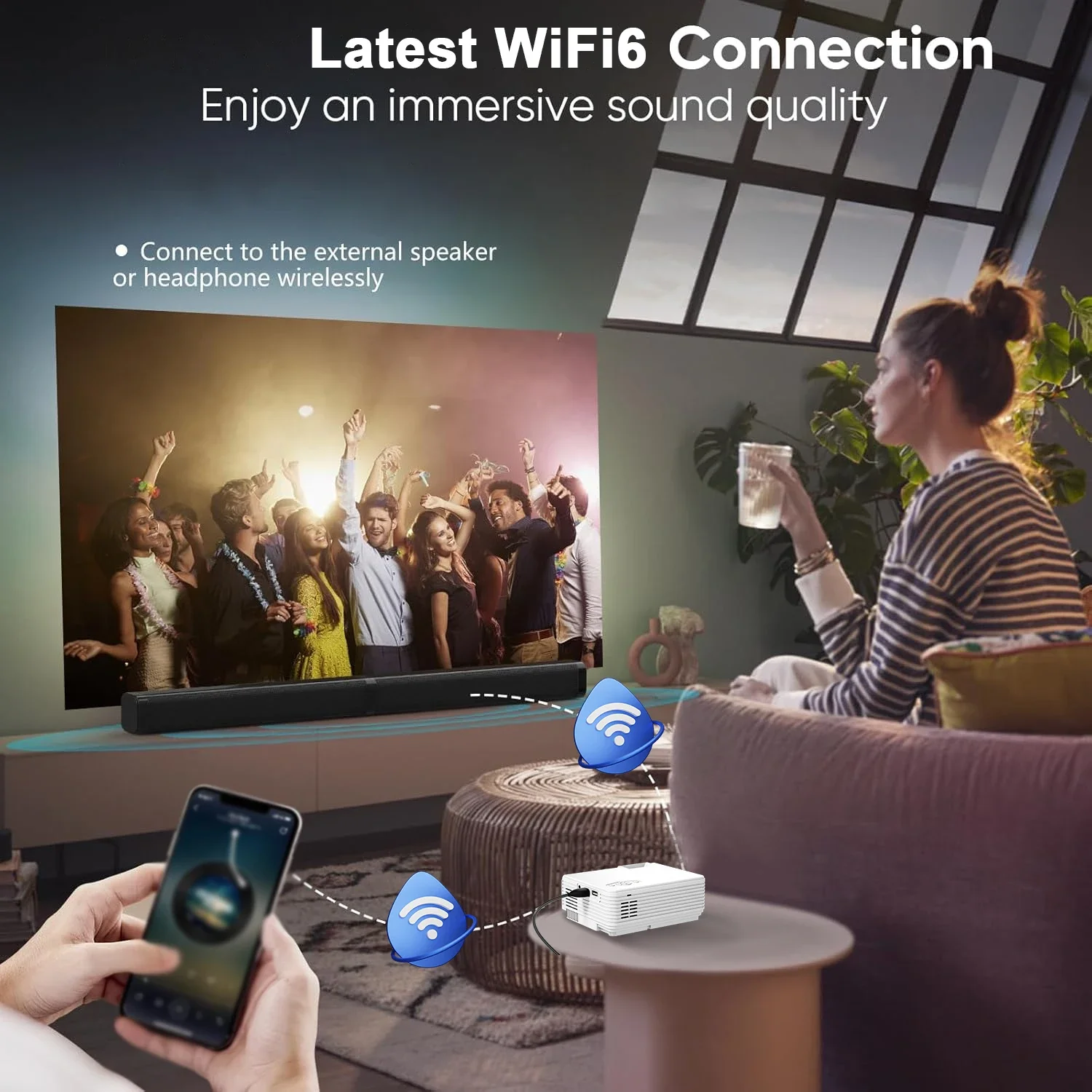 Projector 4K Portab… - image