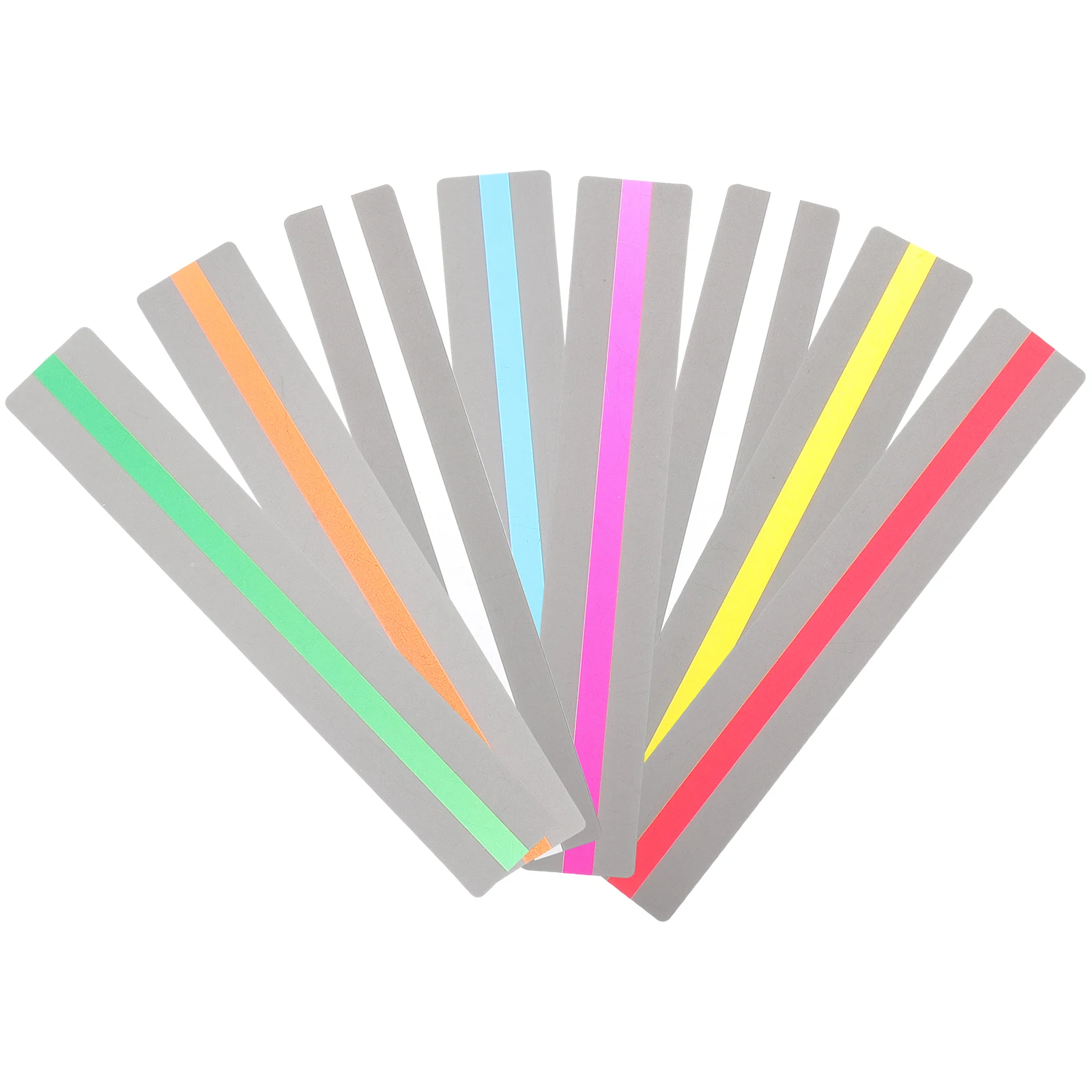 

8PCS Strips Bookmarks Colored Laminated Tracking Rulers Guided Reading Dyslexia Help Easy Use Students All Ages Page Marker