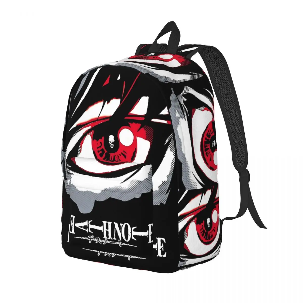 Custom D-Deathes N-Notes Cartoon Canvas Backpack for Women Men Waterproof College School Comic Manga Bag Print Bookbags