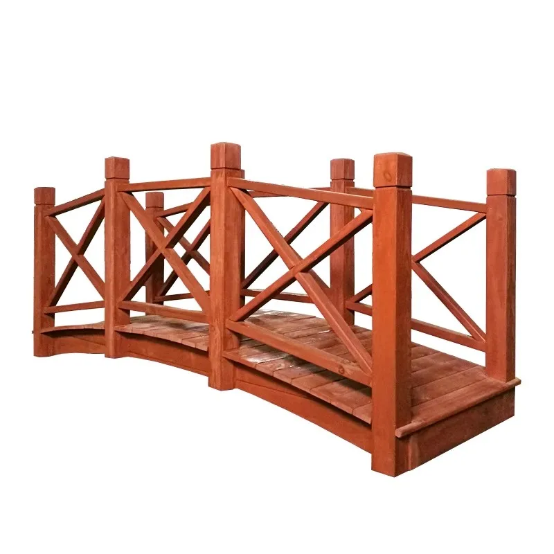 

Anti corrosion wooden bridge, outdoor fence, flower rack, climbing vine courtyard, garden fence, door arch