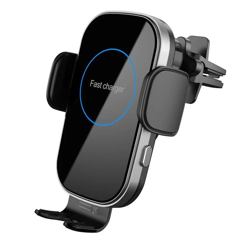 YYHC 15W Fast Charging Auto Clamping Car Phone Holder Wireless Charger Air Vent Car Phone Mount for iPhone Galaxy Car