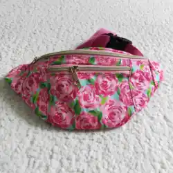 BA0023 fashion girl pimk rose bolso de mensajero con cremallera y correa ajustable