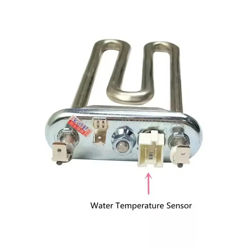 2PCS Durable 4.8K Ohm Washer Temperature Sensor Silver Heating Tube Detector Temperature Sensor For Washing Machine