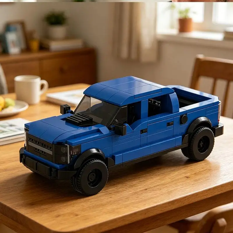 Retro classic convertible car model collectible ornament small particle building block toy boy figure gift