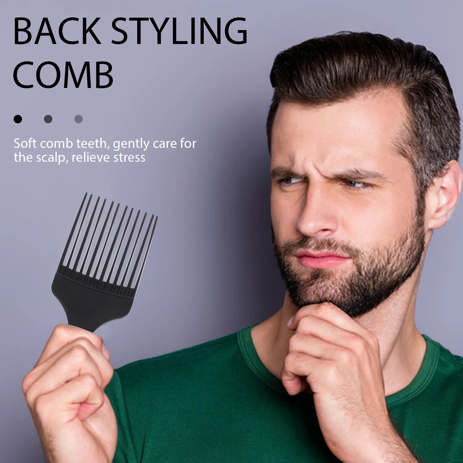 4 pezzi pettine strumento per parrucchieri treccia Styling Pick Afro per uomini neri adulti modellazione uomo portatile