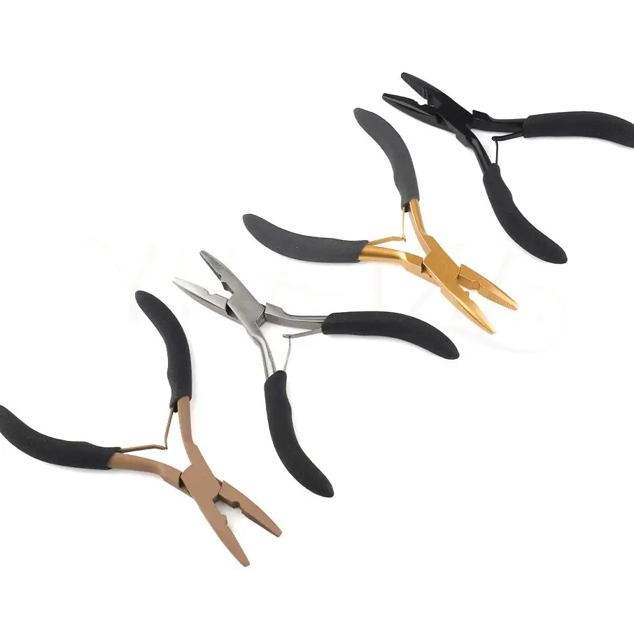 

ARLANY Щипцы для наращивания волос для микробусинок Щипцы для микролинжек с противоскользящей ручкой Пришивание утка и удаление кератина