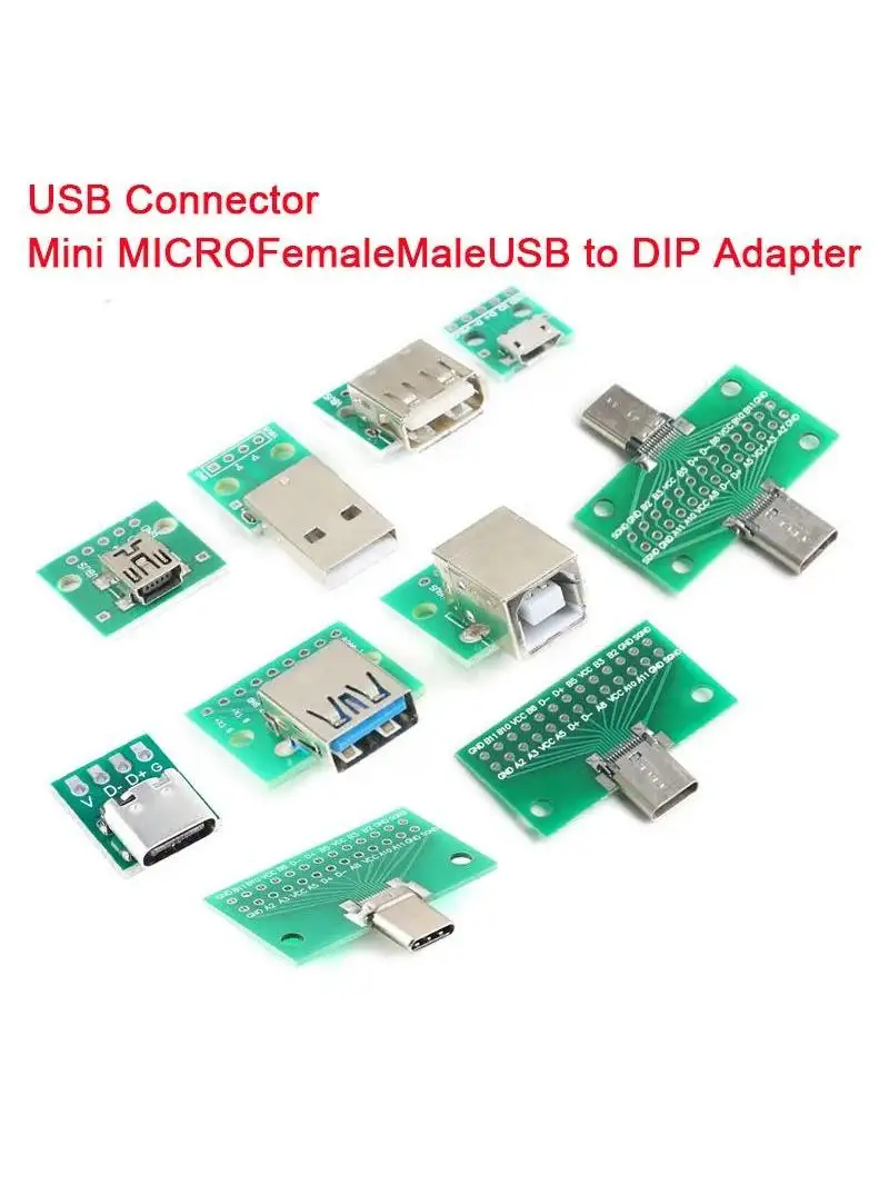 10pcs/1pc typ A USB żeńskie do zanurzenia 2.54MM Adapter karty PCB konwerter USB złącze usb żeńskie dla Arduino — zdjęcie 2