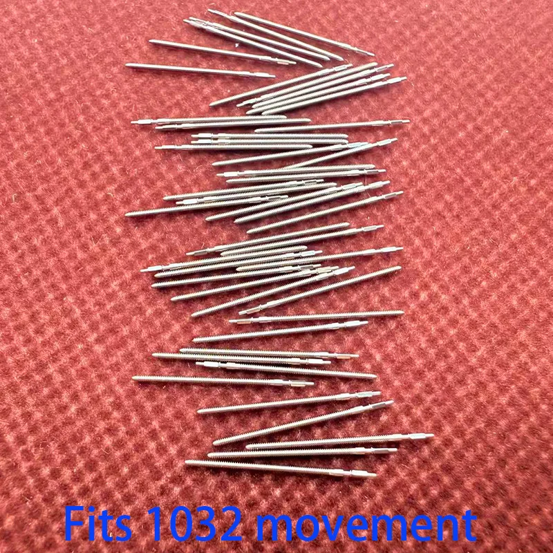 

2pcs/4pcs 1032 stainless steel crown Movement Crown Stem Fit 1032 Automatic Mechanical Movement Stem Repair Parts