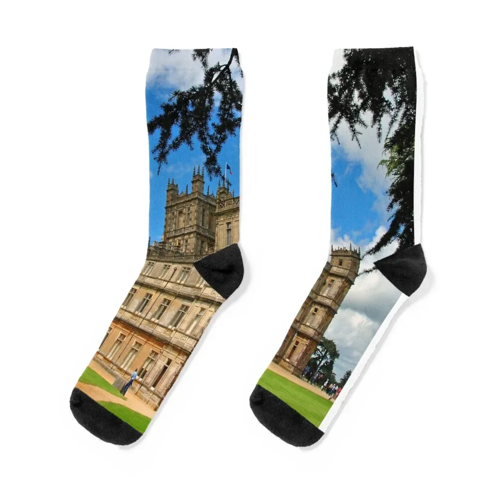 

Highclere Castle Downton Abbey England UK Socks christmas gifts Heating sock Men's Rugby Girl'S Socks Men's