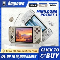 Consola de Juegos Portátil MINILOONG POCKET 1, Pantalla IPS de 4'', Salida HD, Sistemas de Código Abierto, Actualizaciones OTA, Sistema Operativo LOONG, Nueva Consola POCKET1