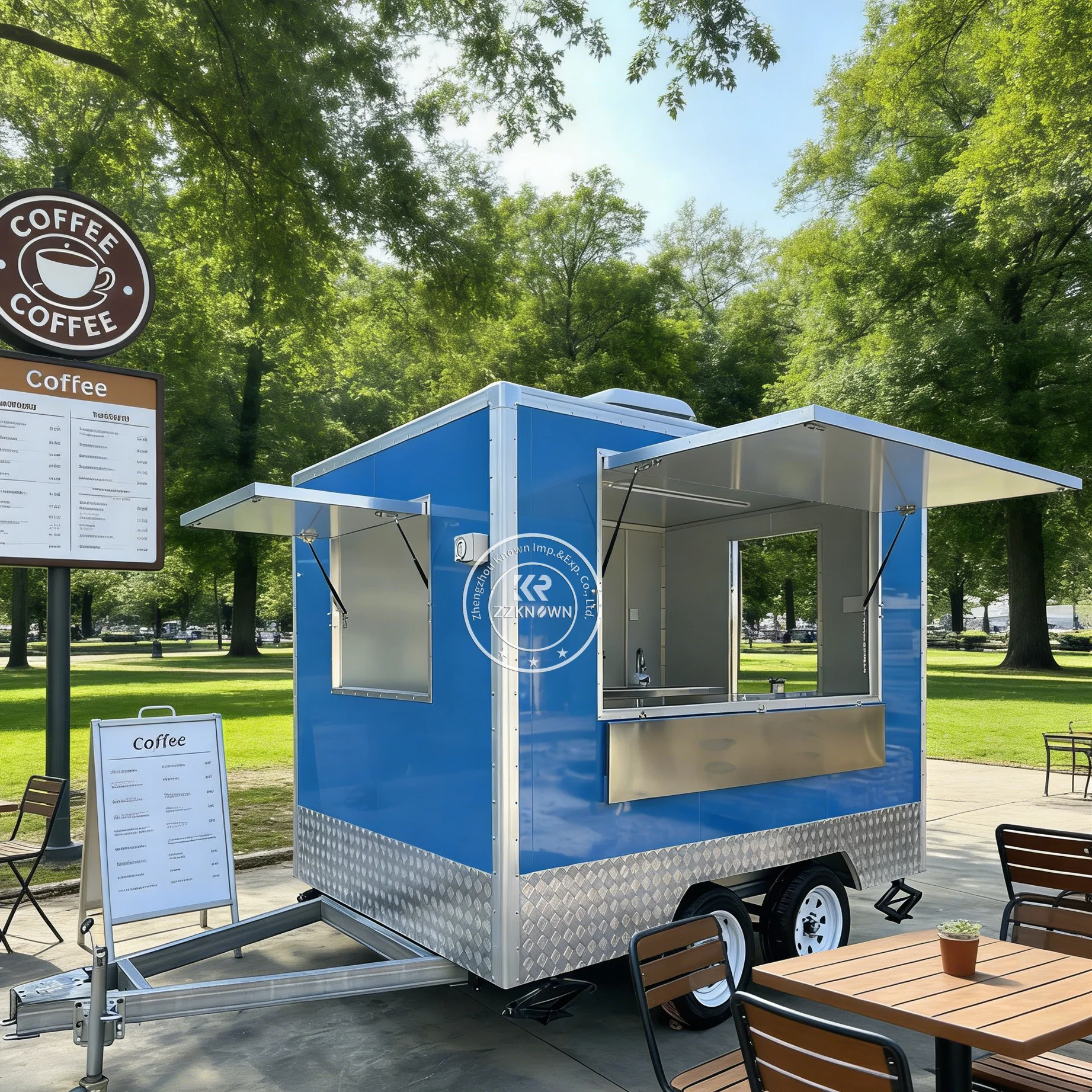 

Custom Built Mobile Catering Trailer Concession BBQ Pizza Truck Mobile Kitchen Fast Food Truck Fully Equipped