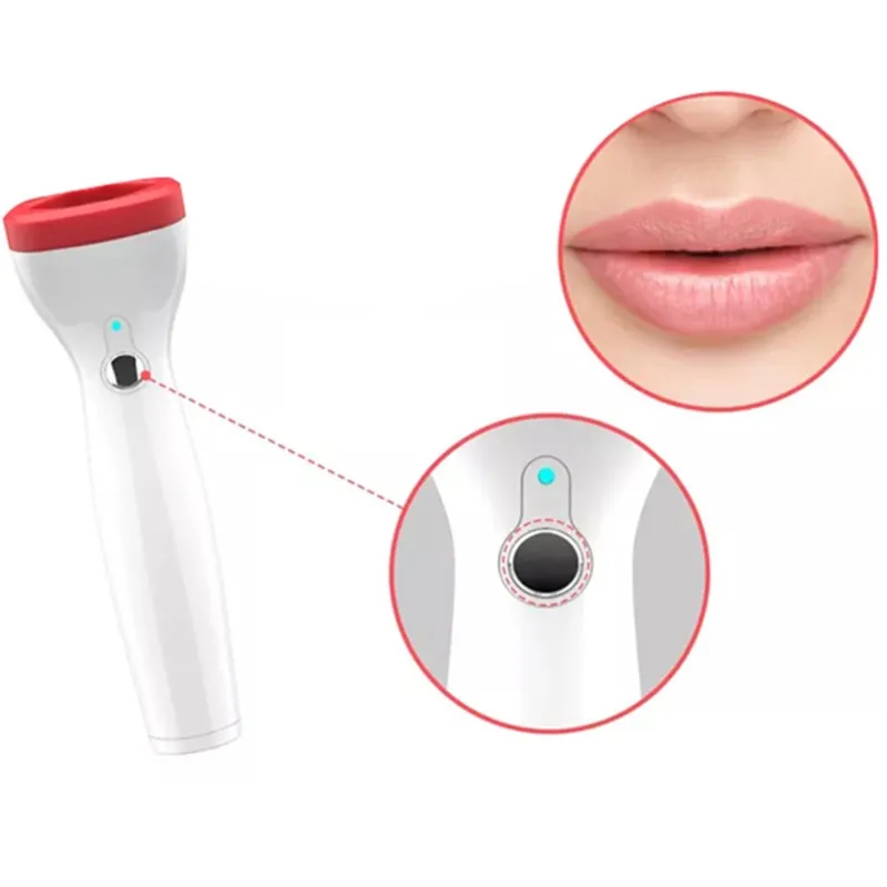 Dispositivo de lábios rechonchudos, lubrificante elétrico de silicone, instrumento labial de beleza, ferramenta de beleza de lábios em forma de maçã, ferramenta mágica de lábios pouty