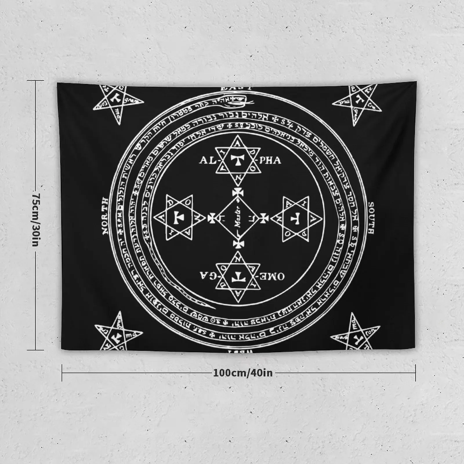 SUMMONING CIRCLE - WHITE / BLACK Tapestry House Decorations Home Decor Accessories Carpet Wall Aesthetic Decoration Tapestry