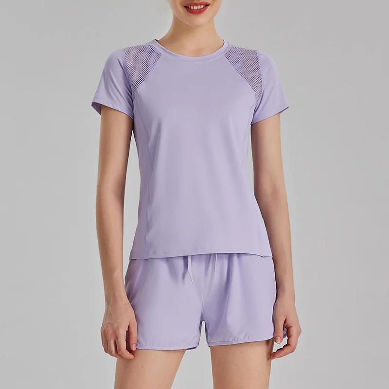 sports T-shirt women's quick-drying summer professional running training fitness top thin breathable yoga clothes short sleeves image 2