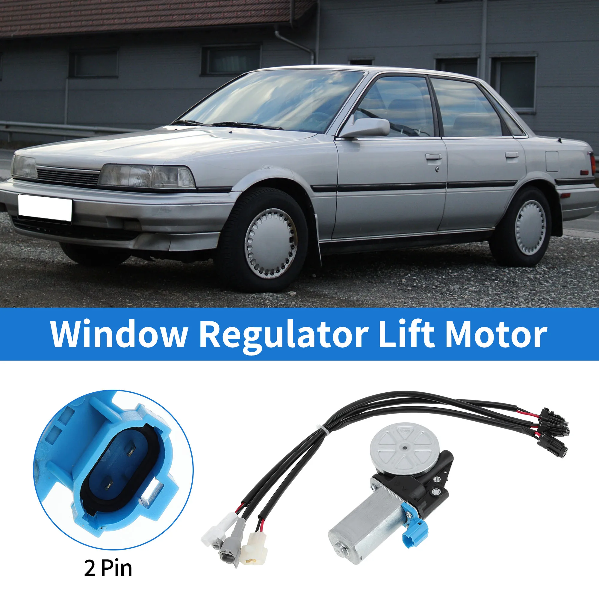 

UXCELL No 8571035060 Двигатель подъема стеклоподъемника для Toyota Cressida 1979-1992 2-контактный двигатель подъема стекла автомобиля