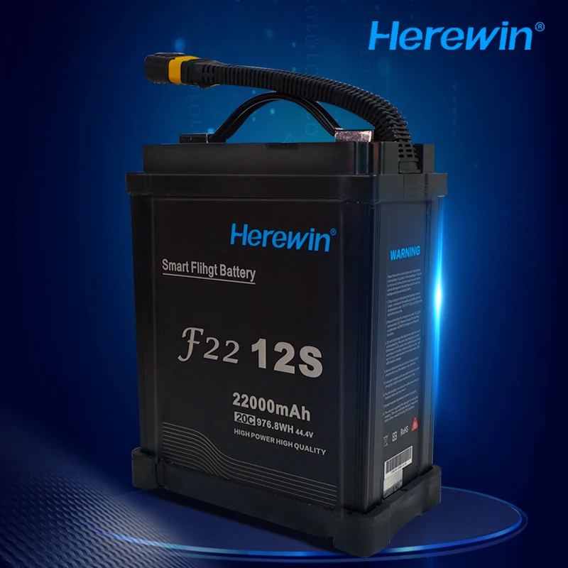 

Herewin 44.4V 12S 14S 22000mAh 20C Lithium Polymer Rechargeable Battery Lipo Battery for Agriculture Drone UAV