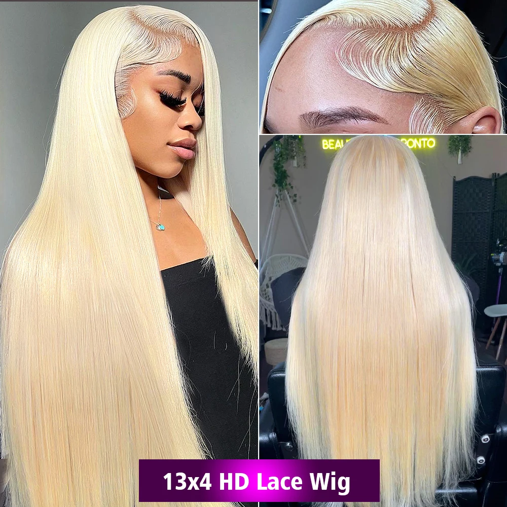 613 Hd Lace Frontal Wig 13x6 Straight Lace Front Wigs Human Hair 30 Inch 180 Density Pre Plucked Transparent Lace Brazilian Wig