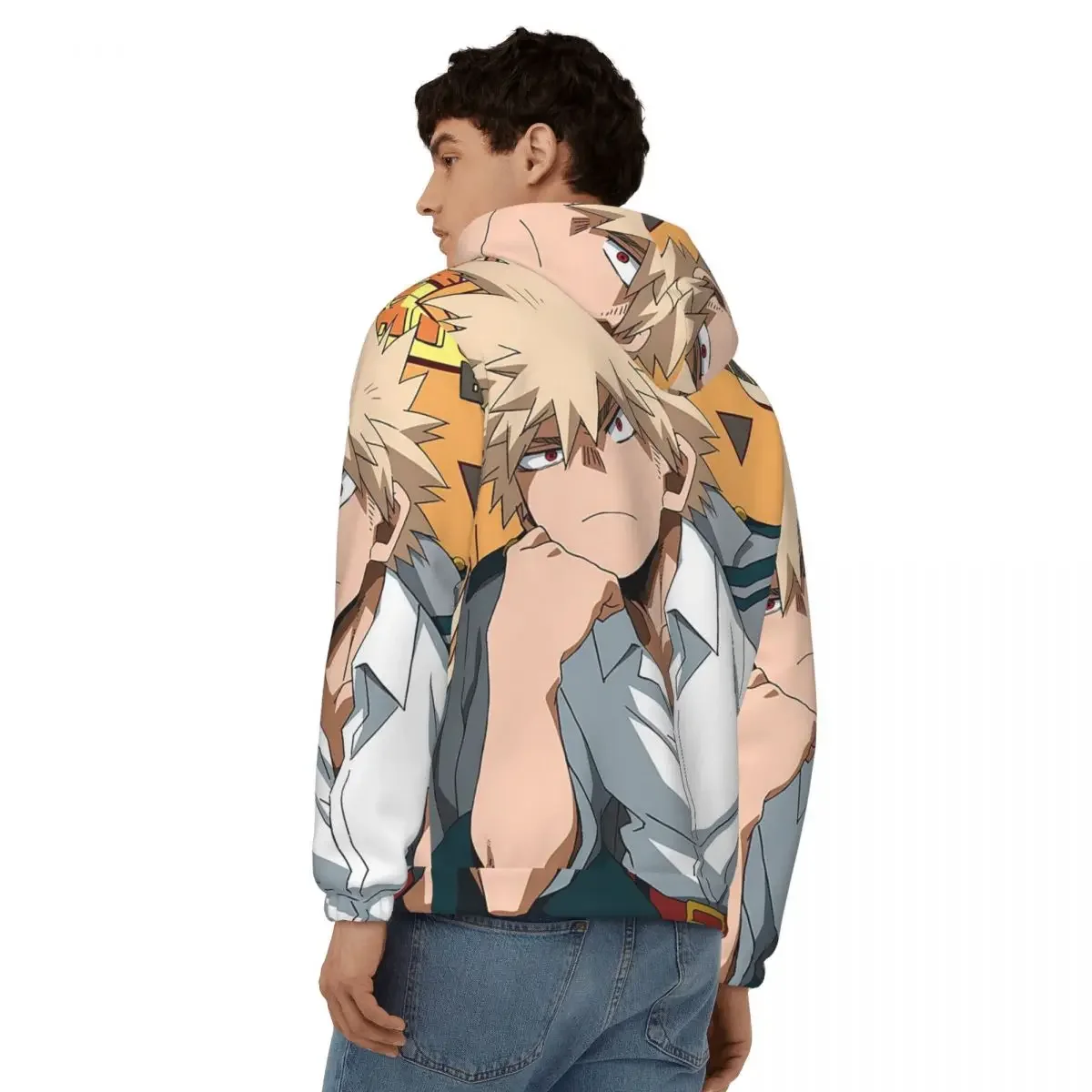 Katsuki Bakugo My Hero Academia sudaderas con cremallera jersey de Harajuku Otoño Invierno hombres mujeres sudaderas camisetas de manga larga