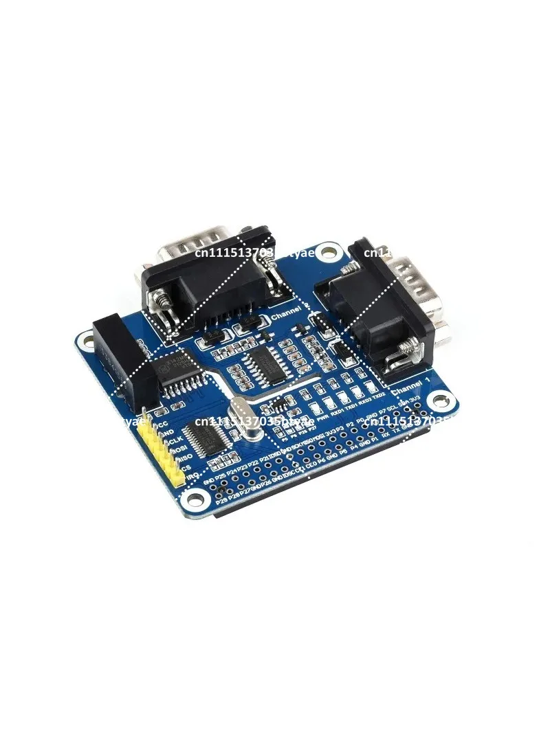 2-Channel Isolated RS232 Expansion HAT SPI Communication Module