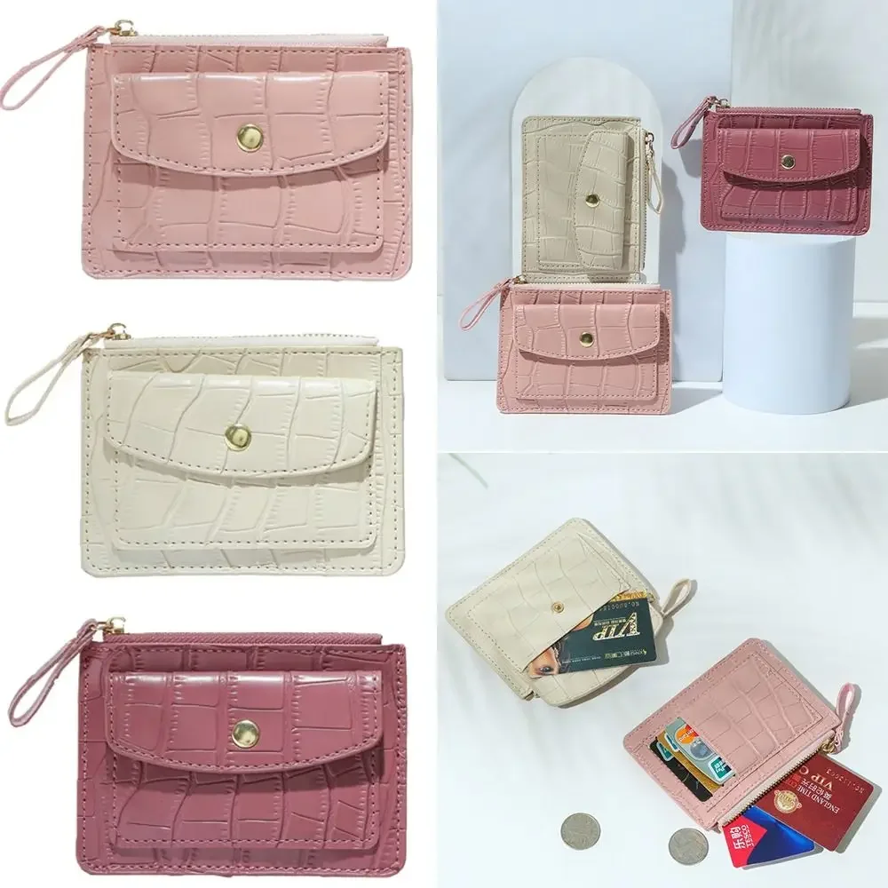 

Multi-Slot Short Wallet PU Leather Simple Zero Money Bag Ladies Daily Mini Coin Wallet Bit Card Holder Card Holder
