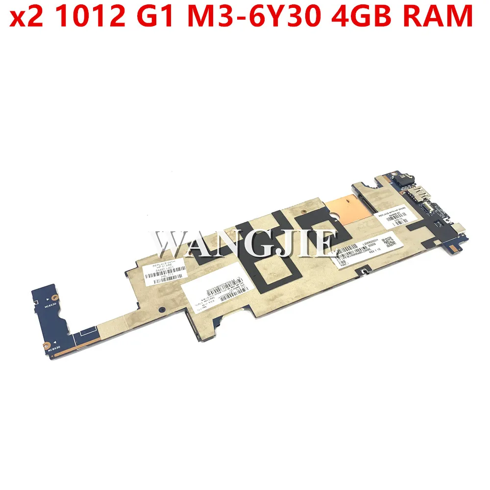 6050A2748801 For HP Elite X2 1012 G1 Tablet Laptop Motherboard 844858-601 844858-001 UMA M3-6Y30 4GB RAM WIN 100% Working