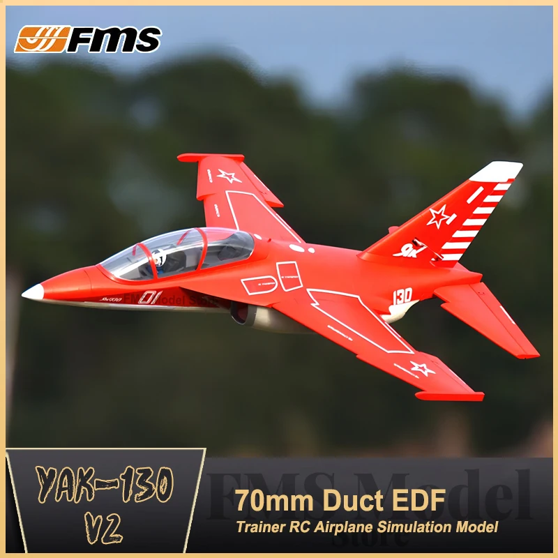 

Fms 70mm Ducted Fan Edf Jet Yak-130 V2 RC Airplane PNP Big Scale Model Plane Aircraft Avion With Retracts Flaps Hobby Yak