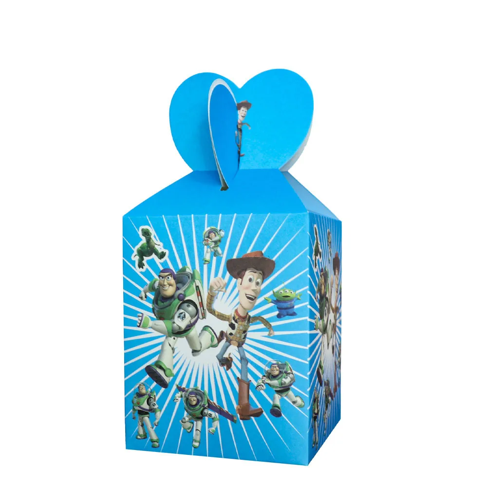 6 pz/lotto Toy Story Theme Boys Girls Favors Candy sorpresa scatole per biscotti decorazione per feste di buon compleanno forniture per eventi