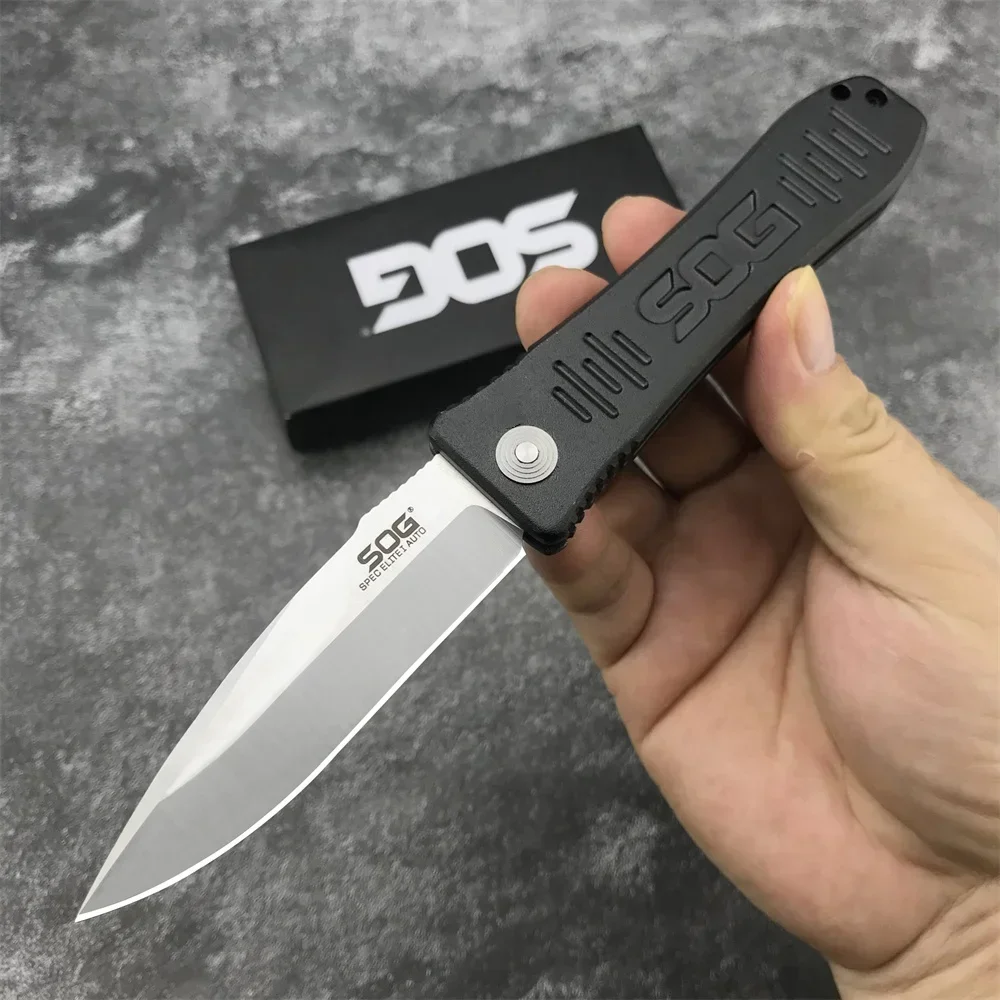 

Spec Elite Satin Plain AUS-8 Pocket Folding Knife Outdoor Tactical Hunting Knife Camping Hiking EDC Pocket Knife Men's gift