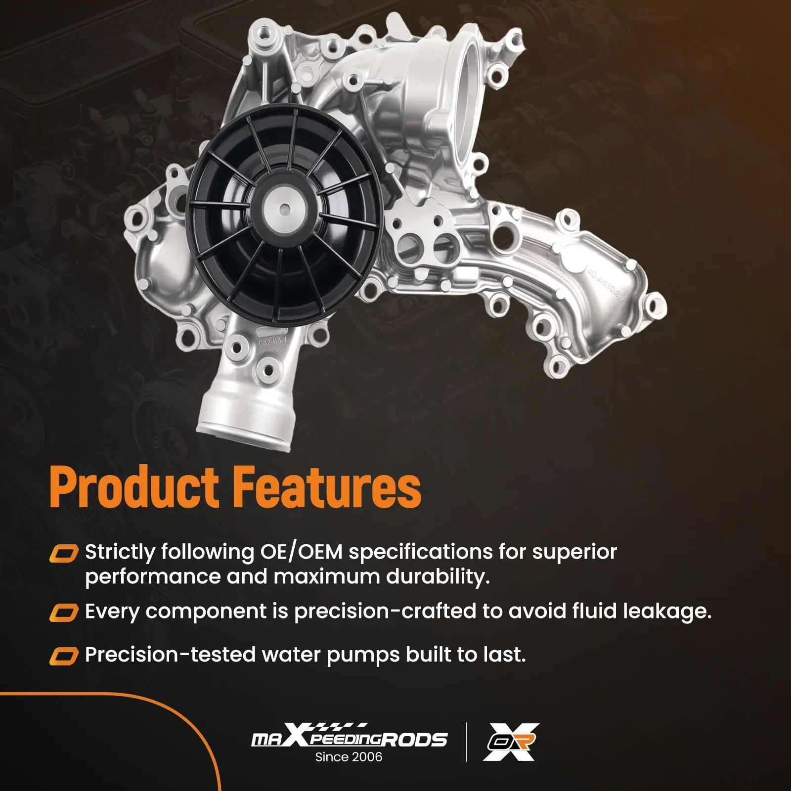 

Водяной насос охлаждающей жидкости двигателя для Mercedes CL550 CLS550 E550 2011-2014 A2782000701