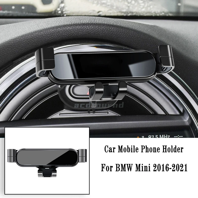 Car Phone Holder for Mini Cooper Countryman F54 F55 F56 F60 Gravity Navigation Bracket GPS Stand Air Outlet Clip Support Mount