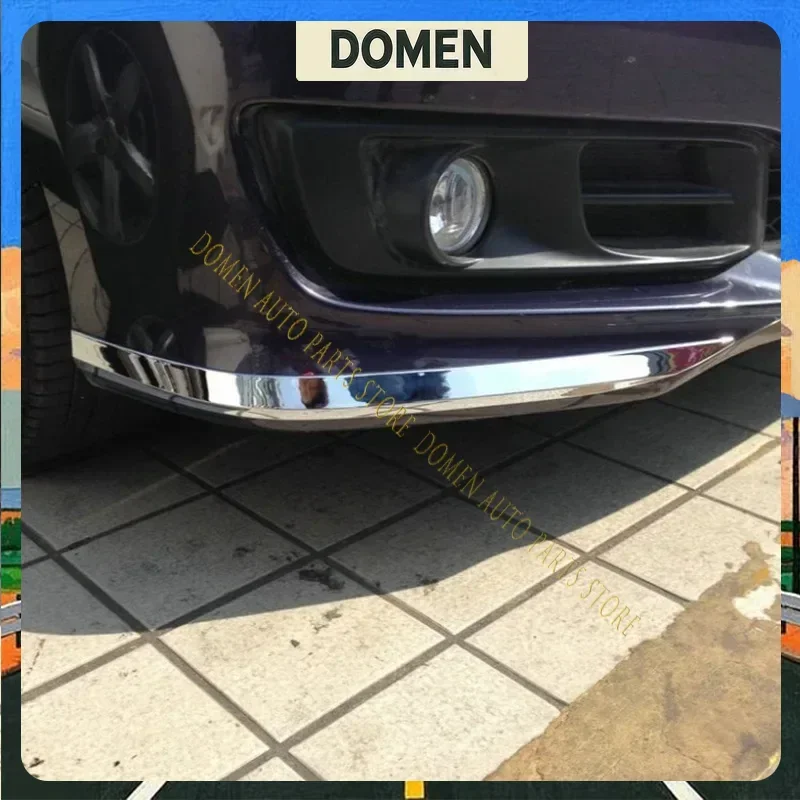 DOMEN For Honda Odyssey RC1 Pre-Facelift 2013-2017 Front Car Head Bumper Arch Bend Angle Corner Crashproof Guard Cover Trim