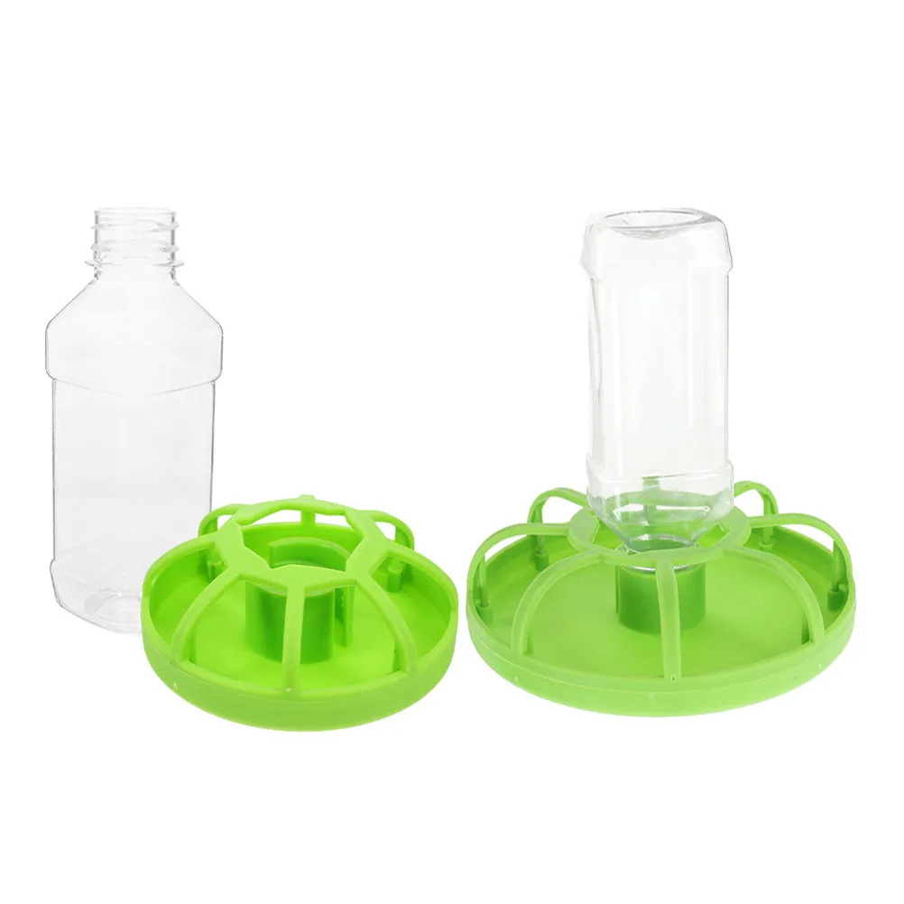 2Sets Quail Feeder Plastic Poultry Food Container Large Capacity Efficient Feeding Tray for Chickens Small Animals Chicks