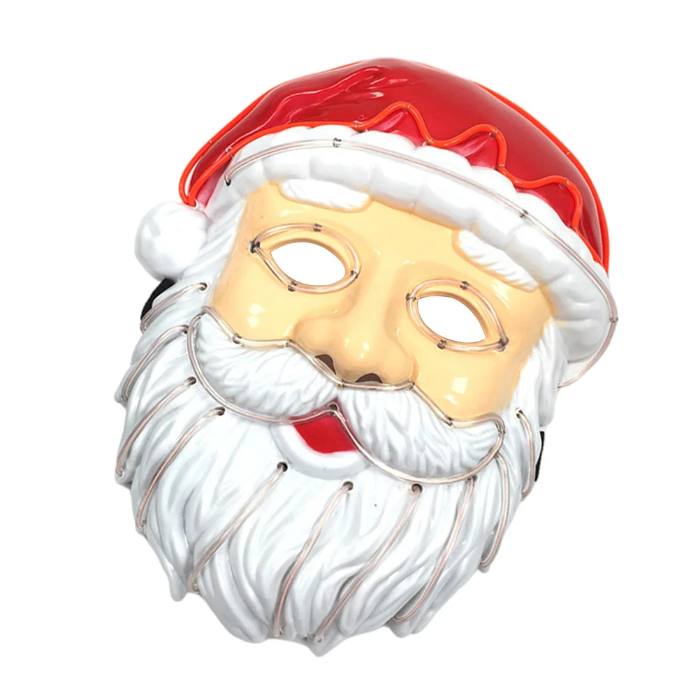 

Glow Mask Performance Xmas Party Christmas Style Prop Themed Plastic Santa Claus Child Luminous