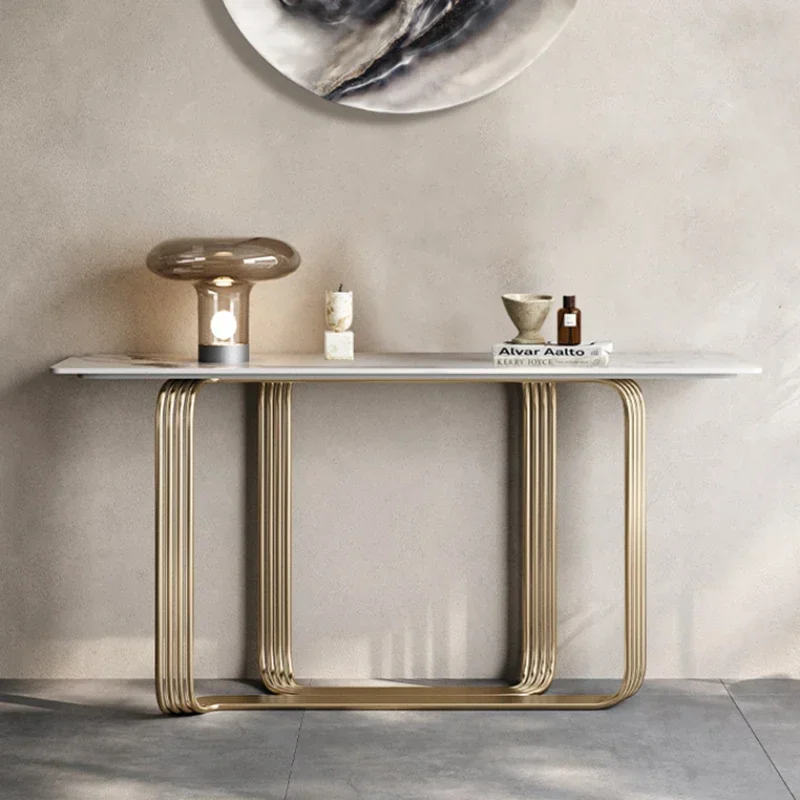 

Italian Light Luxury Entrance Table House Modern Simple Showcase Organizer Entrance Table Living Room Estanteria Shelf Furniture