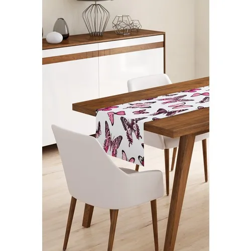 Bk Home Decor Modern Pink Butterfly Pattern Runner