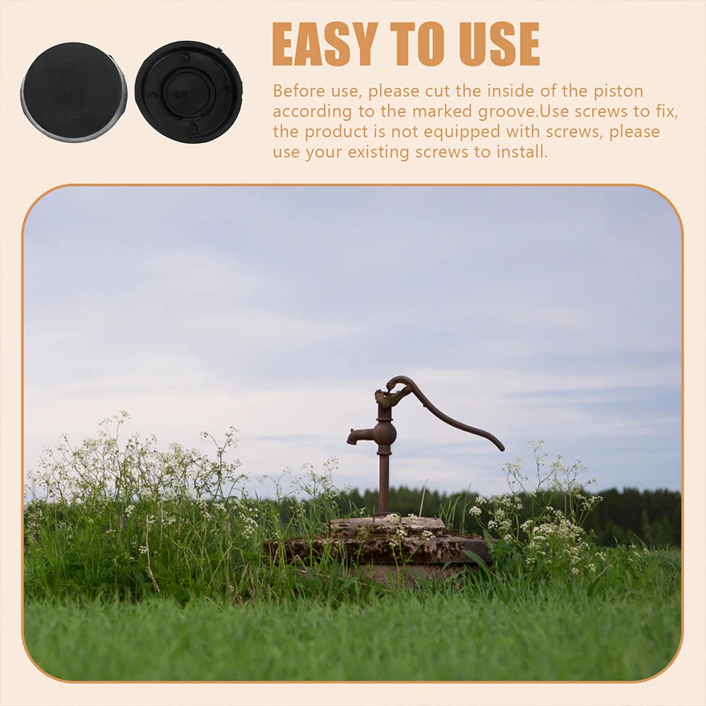 

3Pcs Pressurized Well Pump Cup High-Grade Wear-Resistant Material Fine Craftsmanship Manual Water Pump Replacement Part Reliable