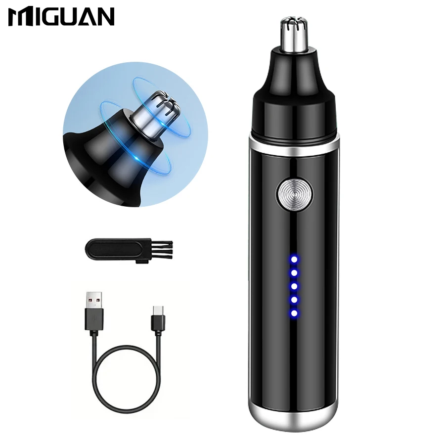 Electric Nose Trimmer, USB Rechargeable Trimmer For Nose And Ear Hair, Nose Hair Shaver For Women And Men,Painless Eyebrow image 3