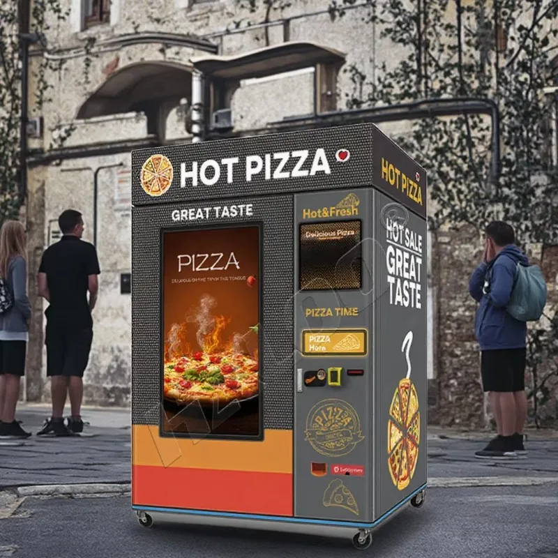 Haloo Distributore automatico Produttore di distributori automatici Distributori automatici per pizza automatica digitale Distributore automatico per alimenti caldi e veloci Distributore automatico per pizza