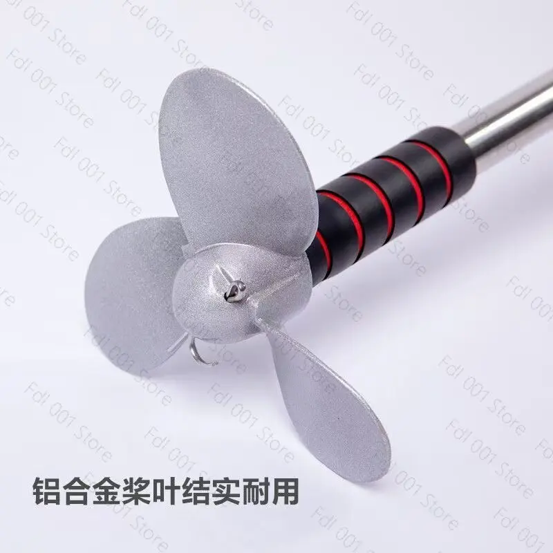 Electric Drill Manual Propeller Boat Hand Propeller Portable Canoe Hand Cranked Kayak Hand Push Oar Outboard Motor Bracket