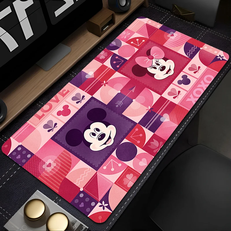 Mouse pad tapete de mesa anime play mat gaming mousepad filmes disney m-mickey e m-minnie velocidade computador e teclado de escritório